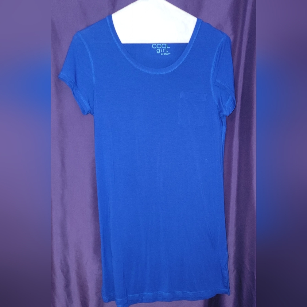 Womens Blue Cool Girl Dress